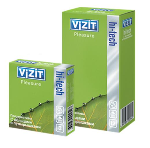 Презервативы VIZIT точечные купить со скидкой в секс шопе  Презервативы  Стимулирующие