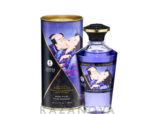 Масло массажное 100 мл Shunga с афродизиаками и разогревающим эффектом