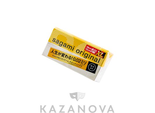 Презервативы полиуретановые сверхтонкие SAGAMI Original 0,02 XL 12 шт.