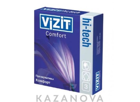 Презервативы особой формы VIZIT Hi-tech Comfort 3 шт.