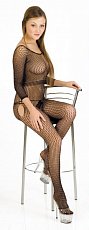 Комбинезон с интимным доступом из ажурной мягкой сеточки