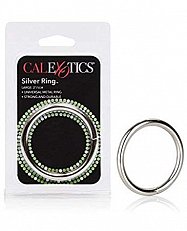 Кольцо металлическое California Exotic Silver Ring серебристое