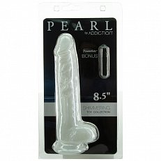 Фаллоимитатор Addiction Pearl белый 21,6 см с вибропулей