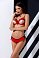 Комплект Passion Cherry Set: бюстье и стринги