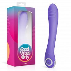 Вибратор Good Vibes Only Lici перезаряжаемый из медицинского силикона фиолетовый