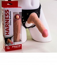 Страпон Harness на трусиках универсальный из киберкожи 17.5 см 303