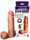 Насадка для страпона Uni Cock с коннектером из киберкожи реалистичная 18 см