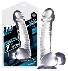Фаллоимитатор Luxy 7 из ПВХ прозрачный реалистичный 18 см