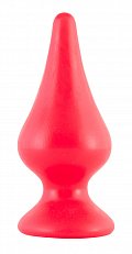 Анальная втулка с узким носиком Black & Red красная