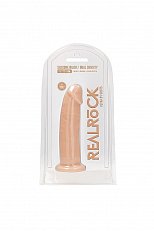 Фаллоимитатор RealRock Dual Density из силикона телесный 23 см
