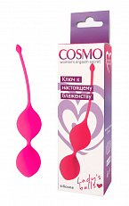 Вагинальные шарики Cosmo Lady's balls розовые 002