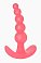 Анальная втулка Lola Toys First Time Bubbles Anal Plug силиконовая розовая