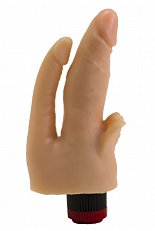 Вибратор двойной с клиторальной стимуляцией LoveToy 17 см