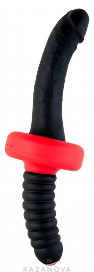 Вибратор с ручкой ToyFa Black&Red многопрограммный черный 336