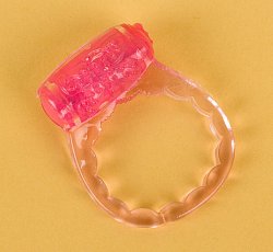 Виброкольцо Toyfa с вибропулей эластичное розовое из силикона 035