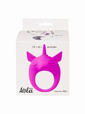 Виброкольцо эрекционное Lola Games Mimi Animals Unicorn Alfie фиолетовое