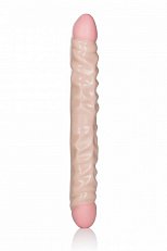 Фаллоимитатор двусторонний Veined Double Dongs из ПВХ 30 см