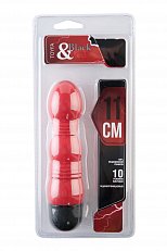 Вибратор ToyFa Black&Red рельефный многопрограммный красный 17см