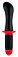 Вибратор ToyFa Black&Red с двойным мотором силиконовый черный 340