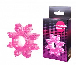 Эрекционное кольцо Cockring Star из геля розовое