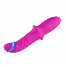 Пульсатор Female Vibrators с подогревом 10 режимов перезаряжаемый из медицнского силикона розовый