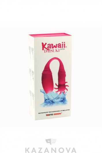Вибратор вагинально-клиторальный KAWAII DAISUKI 4 нежный силикон