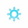 Эрекционное кольцо Snowflake голубое