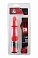 Вибратор ToyFa Black&Red рельефный красный 17 см