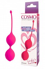 Вагинальные шарики Cosmo Woman's Orgasm Secret из силикона розовые 008