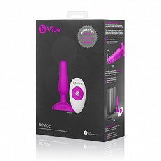 Анальная втулка B-Vibe Novice с вибрацией фиолетовая