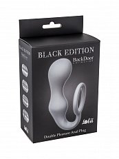 Анальный стимулятор Lola Toys Double Pleasure Anal Plug с эрекционным кольцом серый