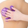 Фото-7 Перчатка массажная Roller Balls Massager фиолетовая