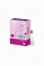 Менструальные чаши Satisfyer Feel Good из силикона голубые 2 шт.