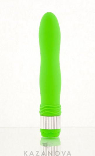 Вибратор водонепроницаемый  многоскоростной Sexus зелёный 21,5 см
