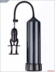 Помпа вакуумная Eroticon Pump X3 чёрная с эрекционным кольцом