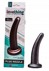 Фаллоимитатор Lovething Plug Nozzle platinum черный 14,5 см 303