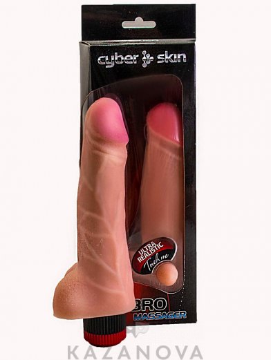 Вибратор LoveToy реалистичный телесный с мошонкой 21 см 306