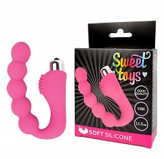 Вибратор Sweet Toys 11,5 см силиконовый розовый