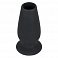 Фото-1 Анальный туннель Lust Tunnel Plug XL из силикона черный