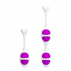 Вагинальные шарики Pretty Alice Kegel Ball силиконовые белые