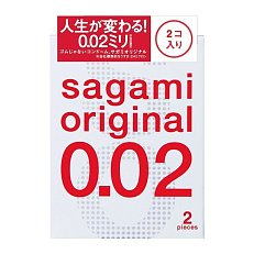 Презервативы полиуретановые сверхтонкие SAGAMI Original 0,02 2 шт.