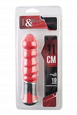 Вибратор Black&Red многопрограммный красный 11,5 см