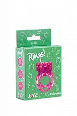Виброкольцо эрекционное Lola Toys Axel-pin розовое