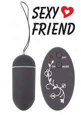 Виброяйцо Sexy Friend с дистанционным управлением черное