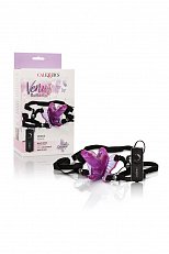 Клиторально-вагинальный вибратор Venus Penis гелевый фиолетовый