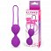 Вагинальные шарики Cosmo Lady's balls из силикона фиолетовые 135