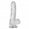 Фото-1 Фаллоимитатор Addiction Crystal прозрачный 17,8 см