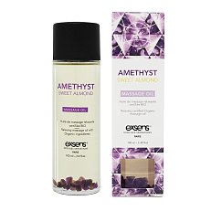 Массажное масло 100 мл Exsens Amethyst Sweet Almond с камнями