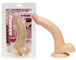 Фаллоимитатор Curved Passion ПВХ реалистичный телесный