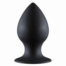 Анальная втулка Lola Toys Thick Anal Plug Medium силиконовая чёрная